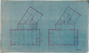 Grund, Peter; Dortmund; Jugendheim - Grundriss 1. Zwischengeschoss; Grundriss 1. OG
