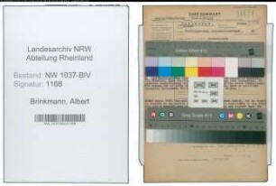 Entnazifizierung Albert Brinkmann , geb. 11.11.1909 (Postsekretaer)