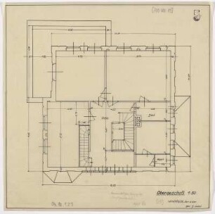 [Direktorwohnhaus] Vorprojekt Nachtsanatorium, Obergeschoß