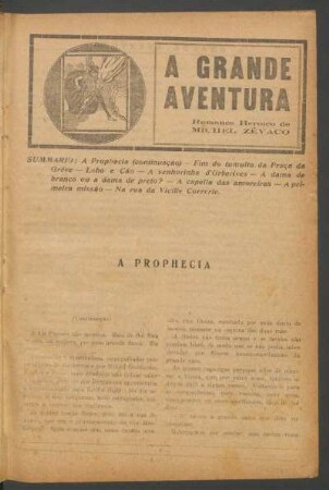 A grande aventura : Romance heróico