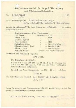 Brettschneider, Hugo