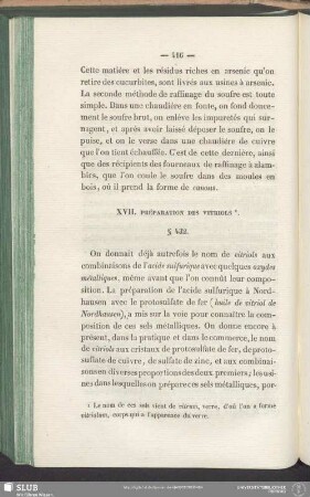 XVII. Préparation Des Vitriols