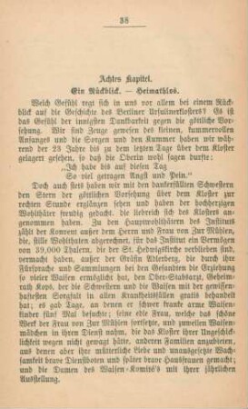 Achtes Kapitel. Ein Rückblick ...