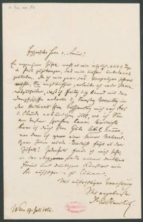 Brief an Robert Volkmann : 17.07.1861