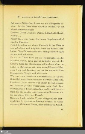 Wir werden in Gewahrsam genommen