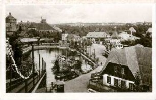 Vergnügungspark : Wasserrutschbahn [Weltausstellung für Buchgewerbe und Graphik, Leipzig 1914 : Offizielle Ansichtskarte]