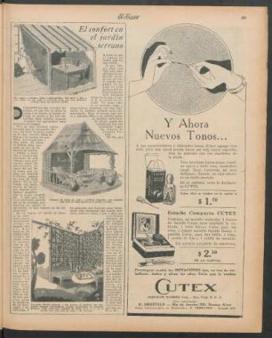El confort en el jardín serrano