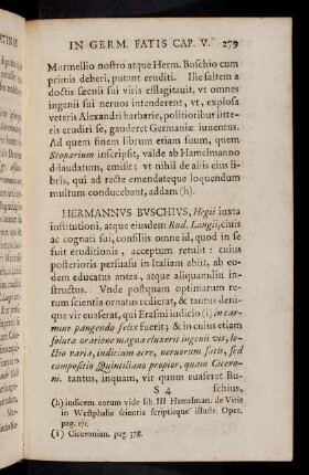 279-290, Hermannus Buschius, Hegii ...