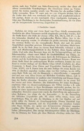 254 [Rezension] Schedl, Claus, Die Fülle der Zeiten