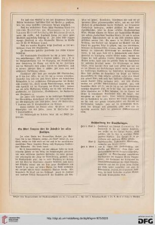 Ein Wort Sempers über die Industrie der alten Deutschen