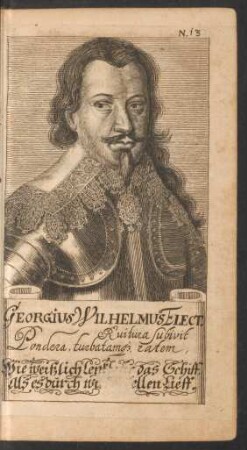 N. 13. Georgius Wilhelmus Elect.