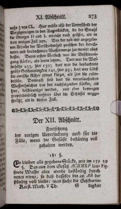 Der XII. Abschnitt.