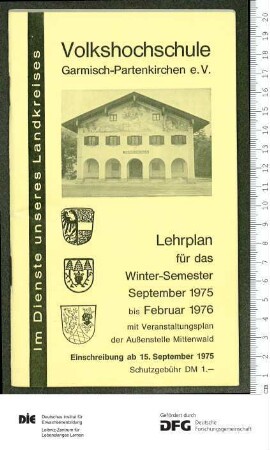 Programm 2. Semester 1975/1976
