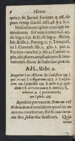 Ad L. Urbs. 2.