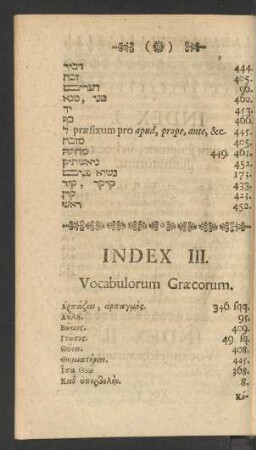 Index III. Vocabulorum Graecorum.