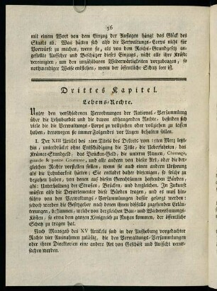 36-43, Drittes Kapitel. Lehens-Rechte