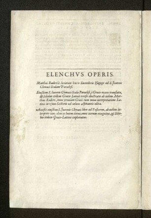 Elenchvs operis