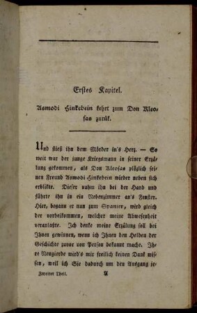 Erstes Kapitel. Asmodi Hinkebein kehrt zum Don Kleofas zurük