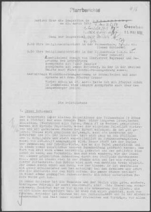 Langenburg: Inspektionsbericht 1959