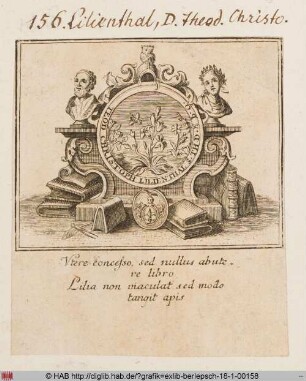 Exlibris des Theodor Christoph Lilienthal