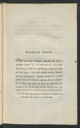 Premiere Lettre