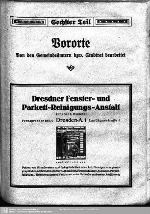 Sechster Teil. Vororte