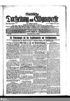 Sächsische Dorfzeitung und Elbgaupresse : mit Loschwitzer Anzeiger ; Tageszeitung für das östliche Dresden u. seine Vororte