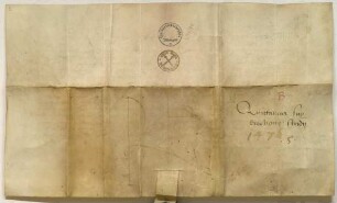 Urkunde (Rückseite mit Stempel)