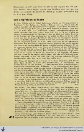 Wir empfehlen zu lesen.