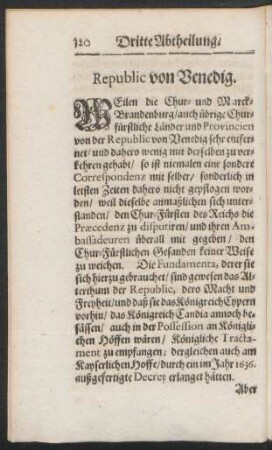 Republic von Venedig.