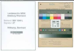 Entnazifizierung Bernhard Wittkamp , geb. 13.01.1875 ()