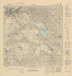 1863 (alte Nr.: 525) Köslin, Meßtischblatt (4 cm - Karte)