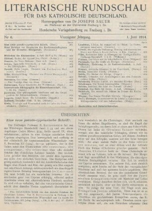 261-263 Eine neue pseudo-cyprianische Schrift