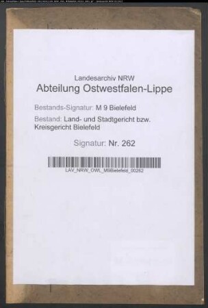 Schaefer, Friedrich Wilhelm, Kanzleigehilfe, Bielefeld. Obbelode, Johanne Wilhelmine, Bielefeld