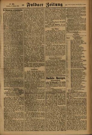 Zweite Ausgabe vom Sonntag, den 08. Oktober 1922.