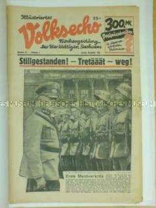 Wochenzeitung für die Werktätigen Sachsens
