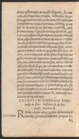 Exemplum Simplicis Thematis de fide. Historia sit de Leproso, Matthei .8.