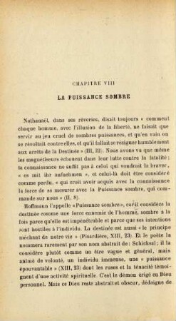 Chapitre VIII: La puissance sombre
