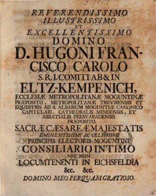 Diss. inaug. de iure comitiorum imperii circa sacra