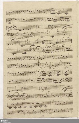 1795. Cavatina: Calma l'affanno / Martín y Soler, V.