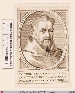Bildnis Giovanni Antonio Volpi (lat. Joannes Antonius Vulpius)