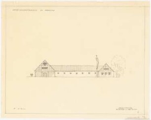 Gemeinschaftshaus, Mehrow: Ansicht 1:200