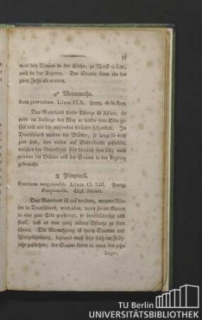 Pimpinell. Poterium sanguisorba. Linn. Cl. XIII. Franz. pimprenelle. Engl. burnet.