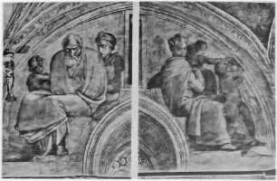 Sixtinische Decke — Die Vorfahren Christi — Jakob und Joseph