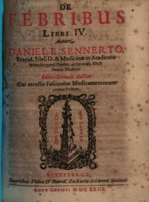 De Febribus : Libri IV