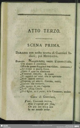 Atto Terzo / Dritter Aufzug