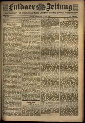 Zweite Ausgabe vom Samstag, den 02. Juni 1900.