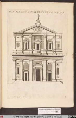 [Fassade von San Luigi de Francesi in Rom]