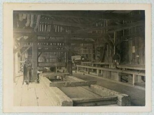 Foto der Innenansicht des Sägewerks in Bettendorf