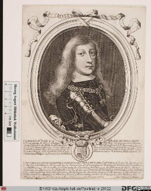 Bildnis Karl (Carlos) II., König von Spanien (reg. 1665-1700)